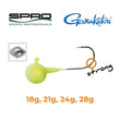 Spro Football Jighead Gripper - Jig 22 - Yellow/White